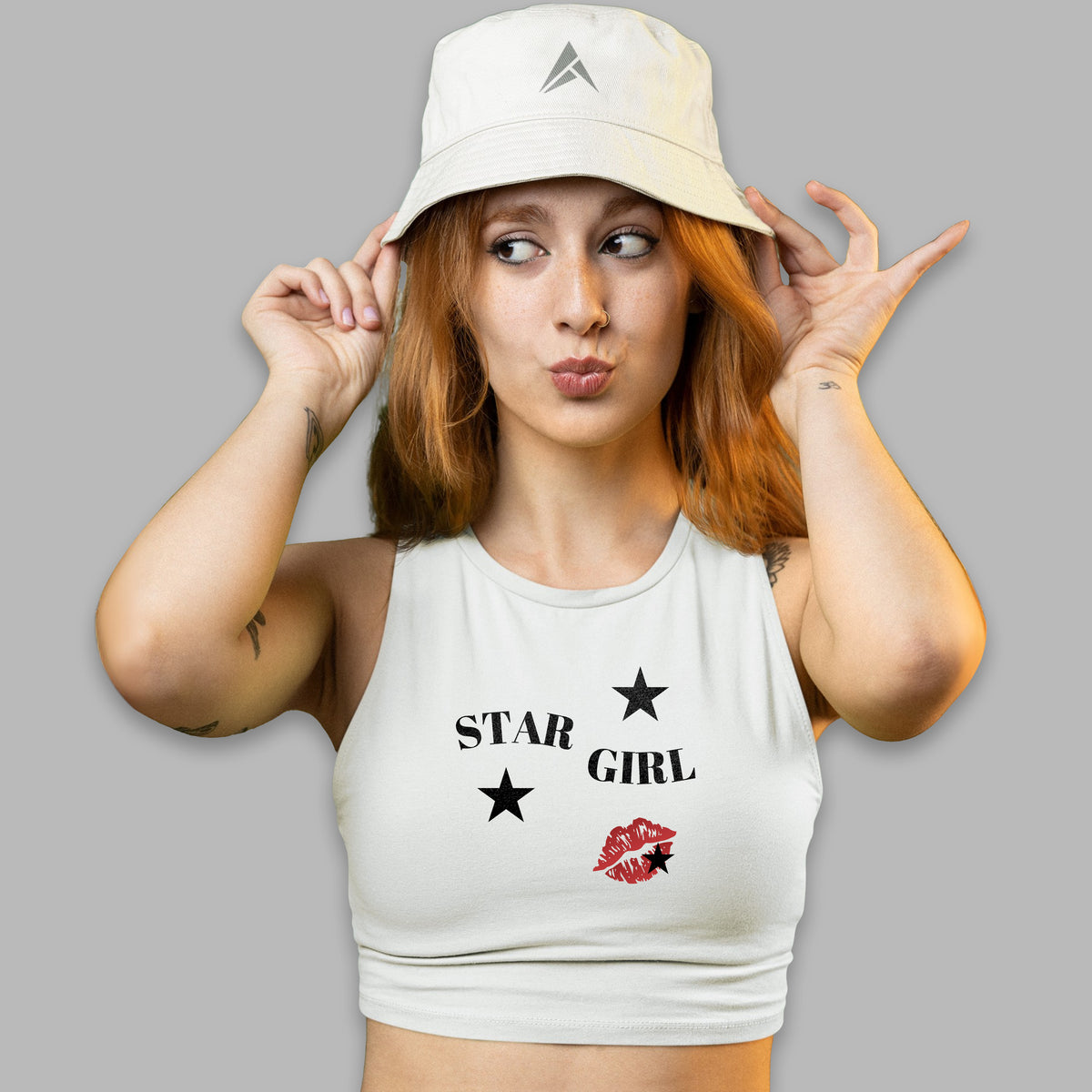 Astryx Women’s Star Girl Crop Tank Top