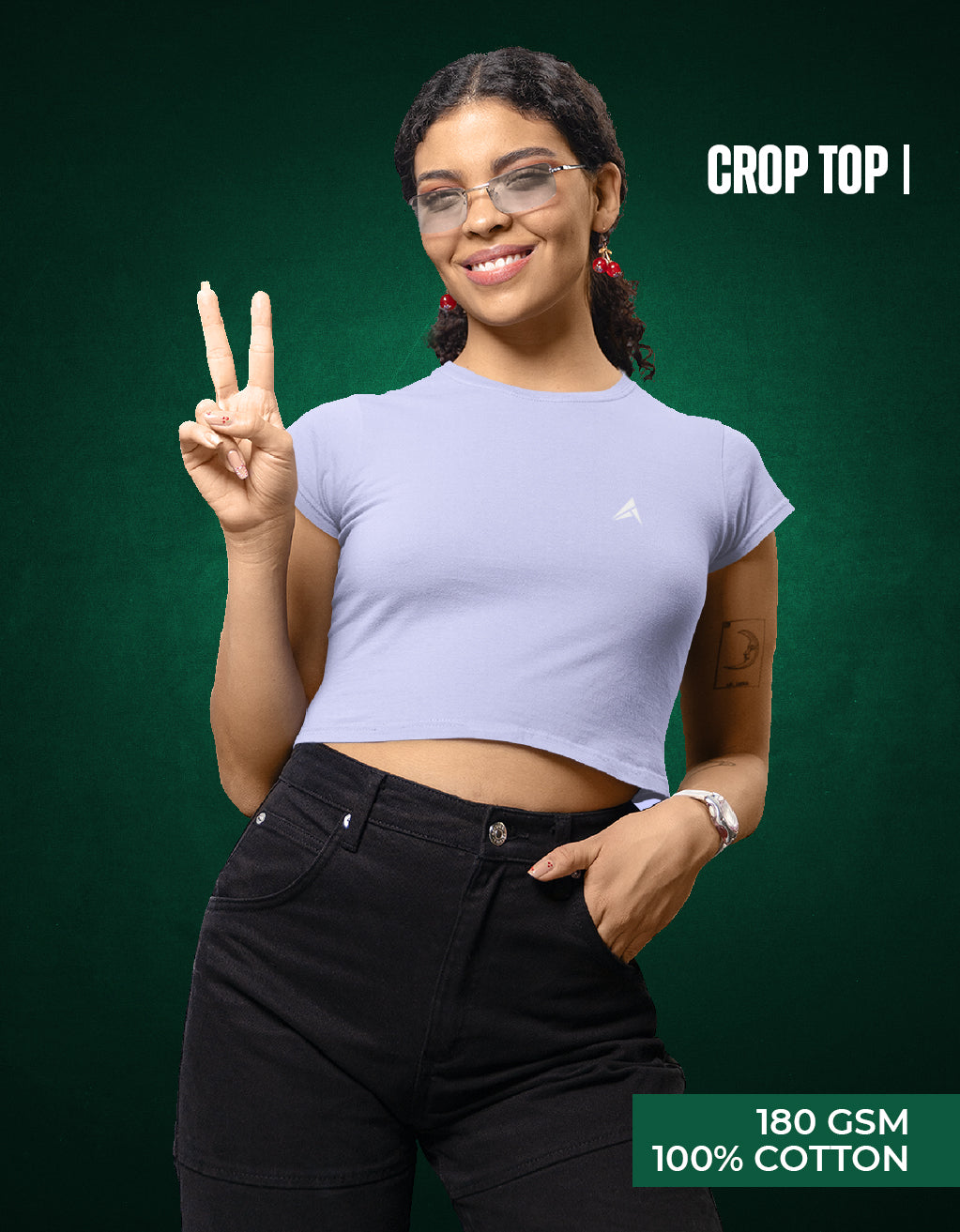 Women’s Crop Top (Lavender)