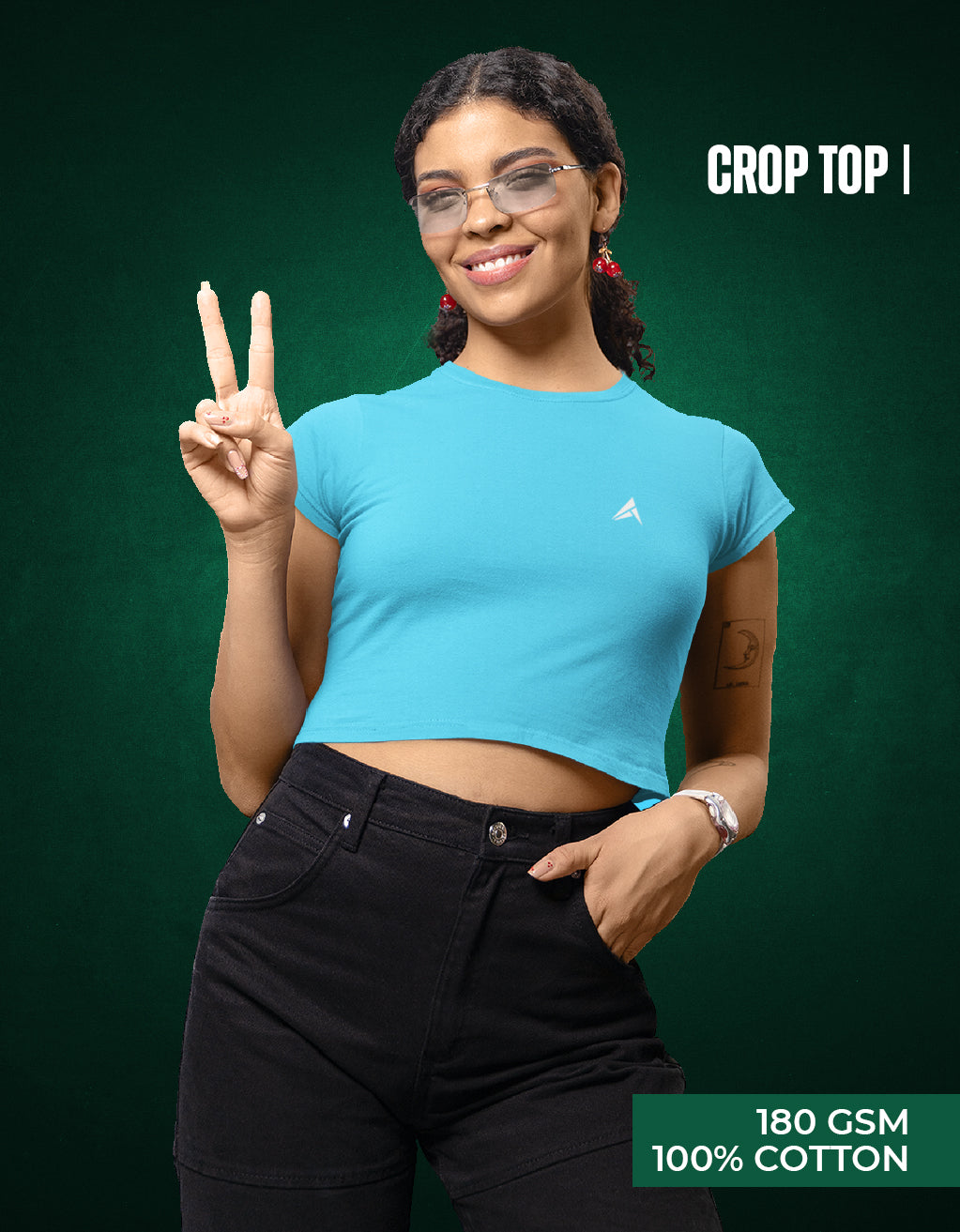 Women’s Crop Top (Sky Blue)