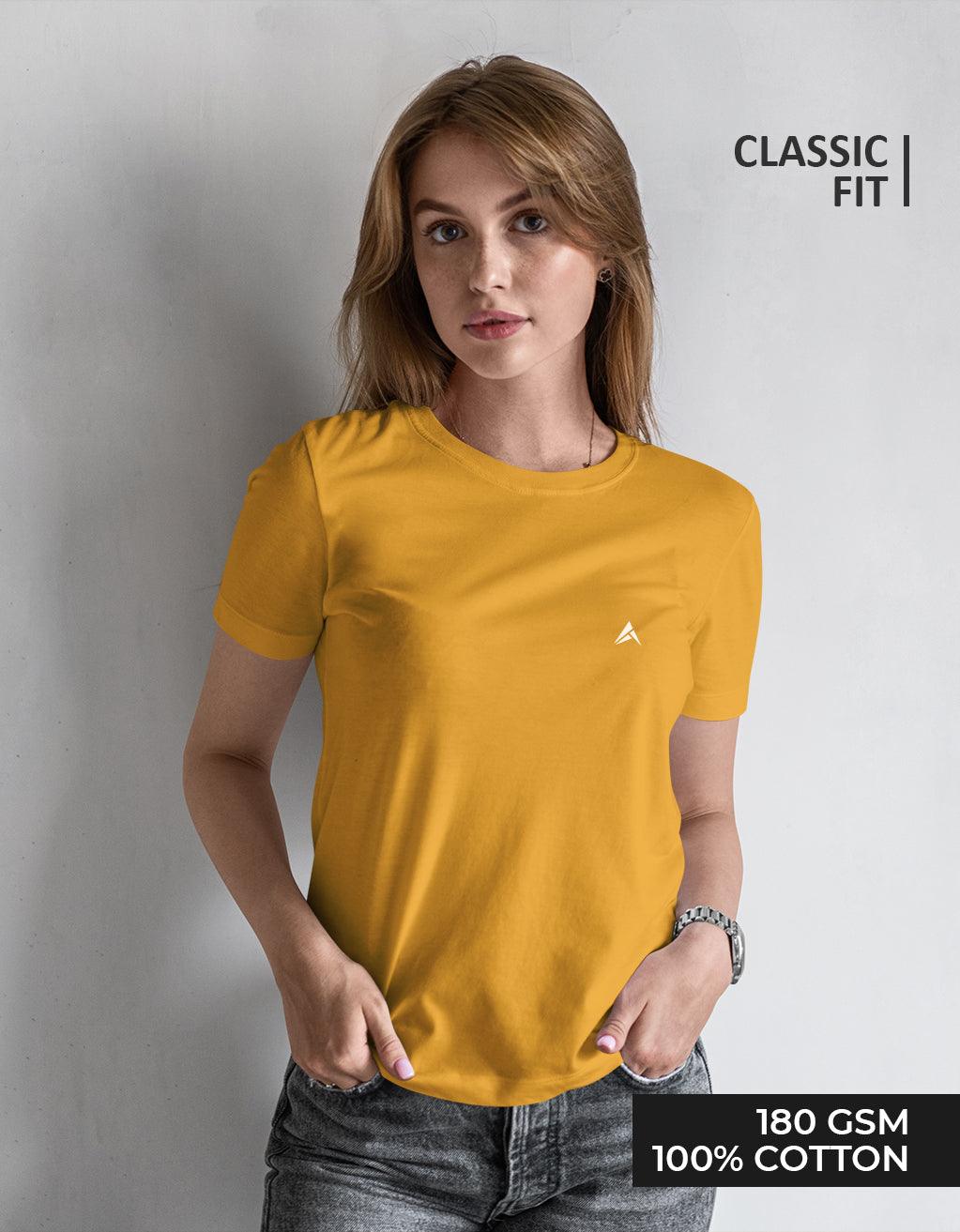 Women's Classic T-Shirt (Golden Yellow)