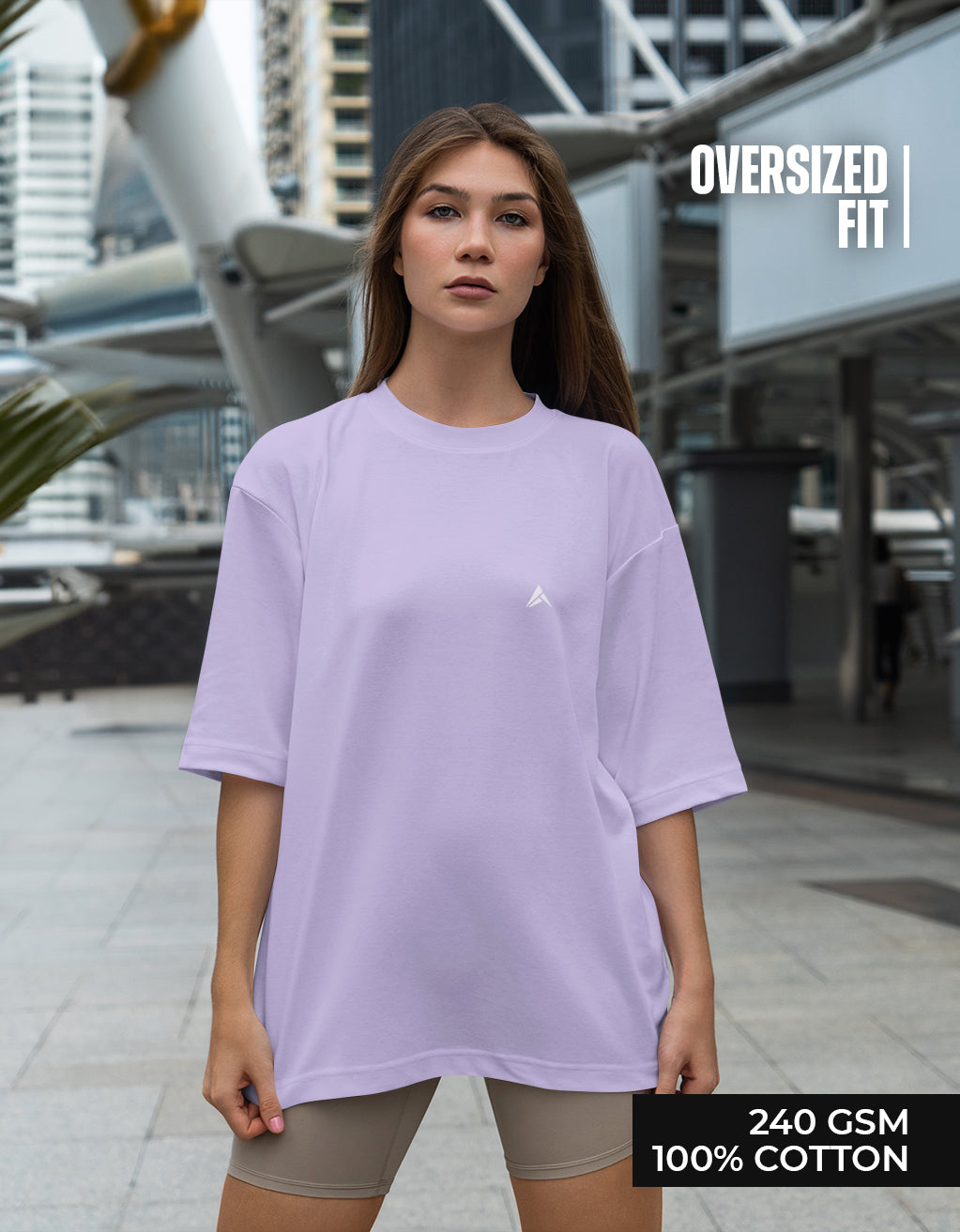 Women's Oversized T-Shirt (Lavender)