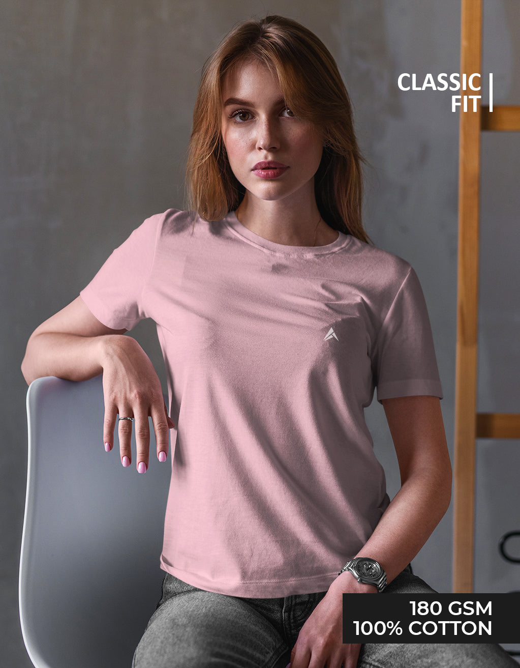 Women's Classic T-Shirt (Light Baby Pink)