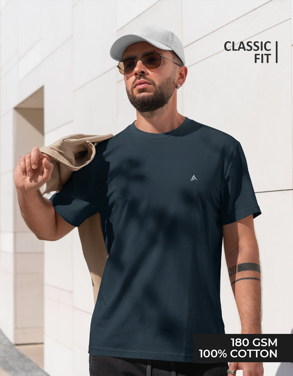 Men's Classic T-Shirt (Navy Blue)
