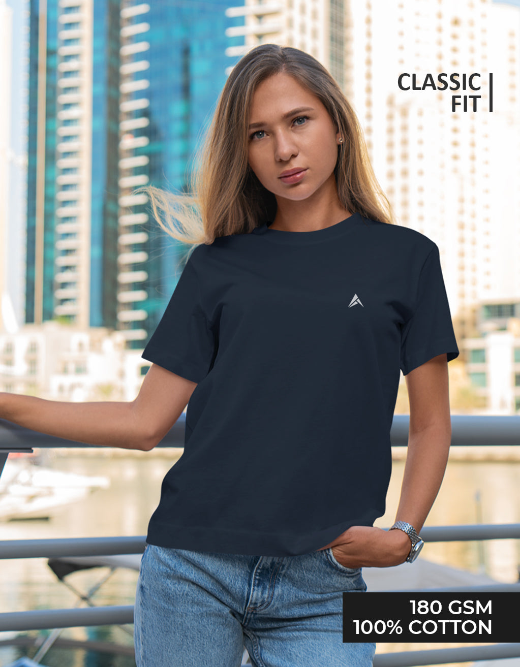 Women's Classic T-Shirt (Navy Blue)
