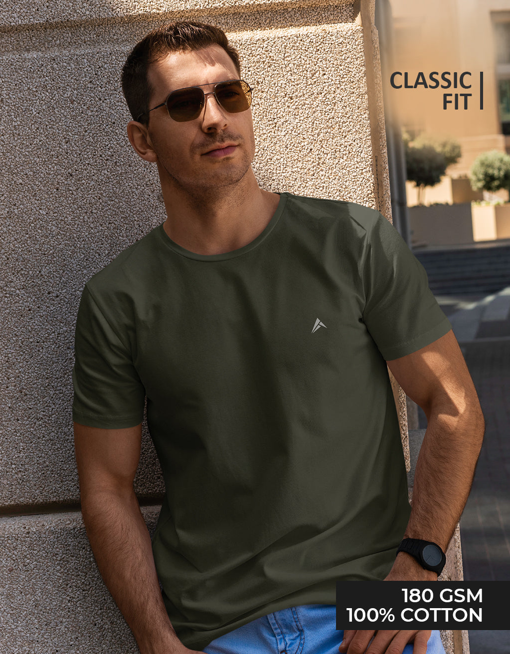 Men's Classic T-Shirt (Olive Green)
