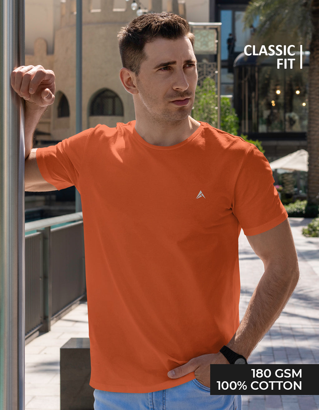 Men's Classic T-Shirt (Orange)