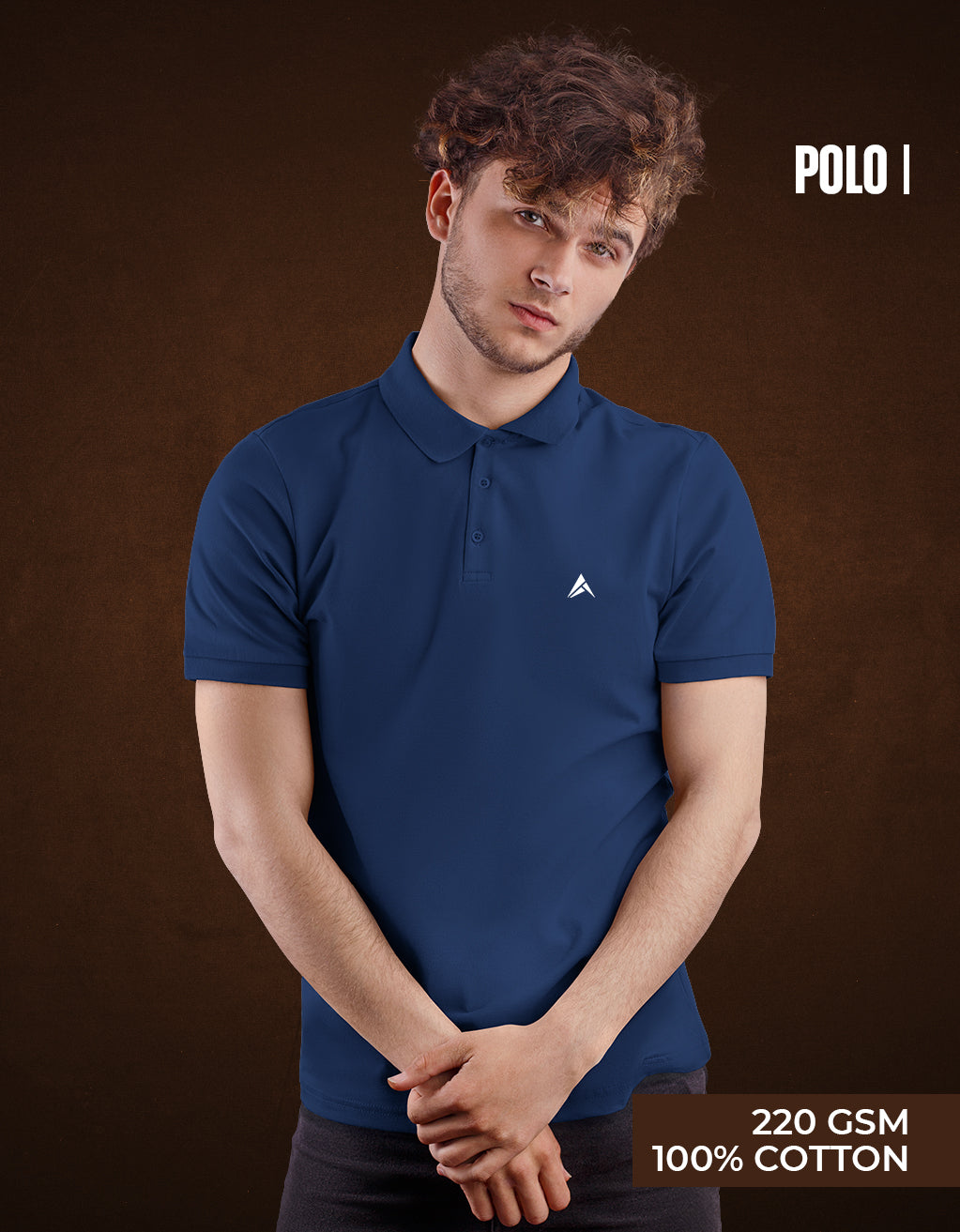 Men's Polo T-Shirt (Royal Blue)