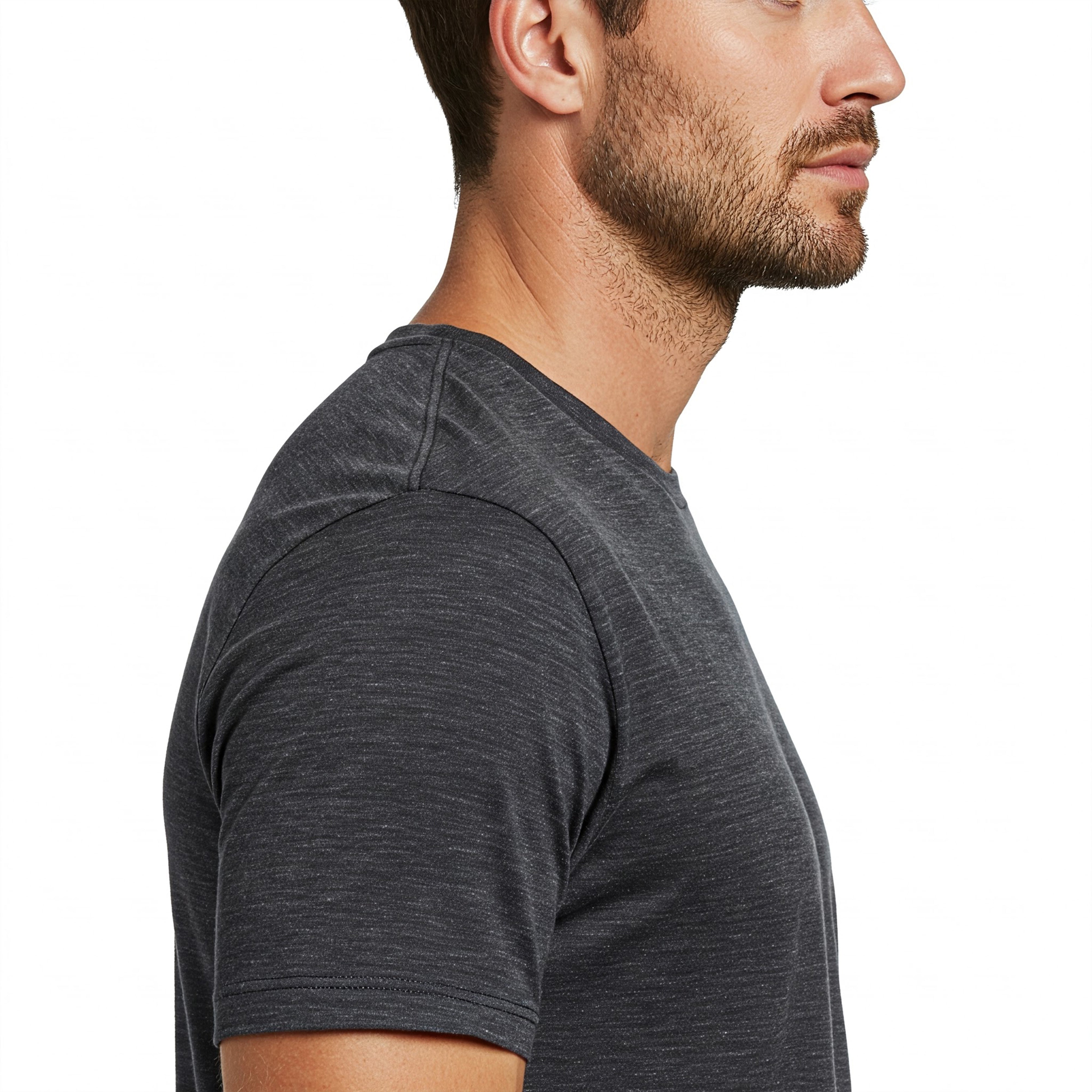 Astryx Men’s Classic Crew T-Shirt (Charcoal Melange)