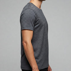 Astryx Men’s Classic Crew T-Shirt (Charcoal Melange)