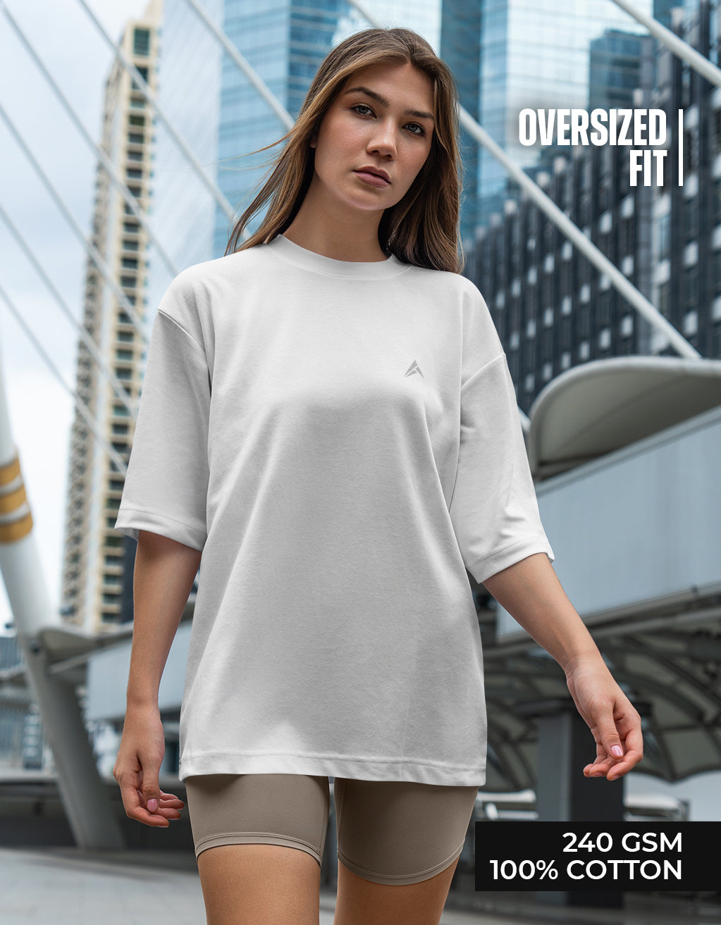 Women's Oversized T-Shirt (White)